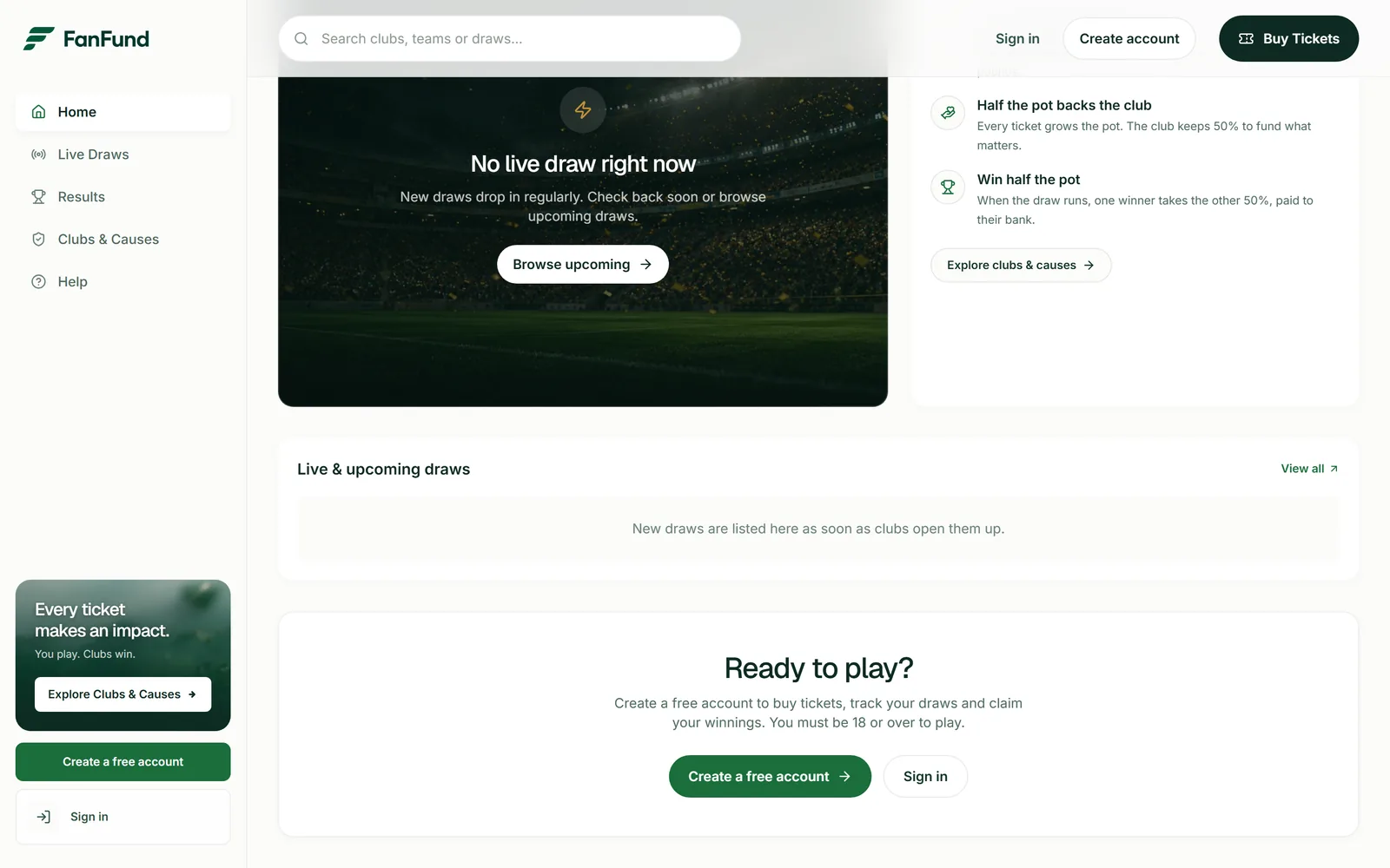 FanFund further down the page