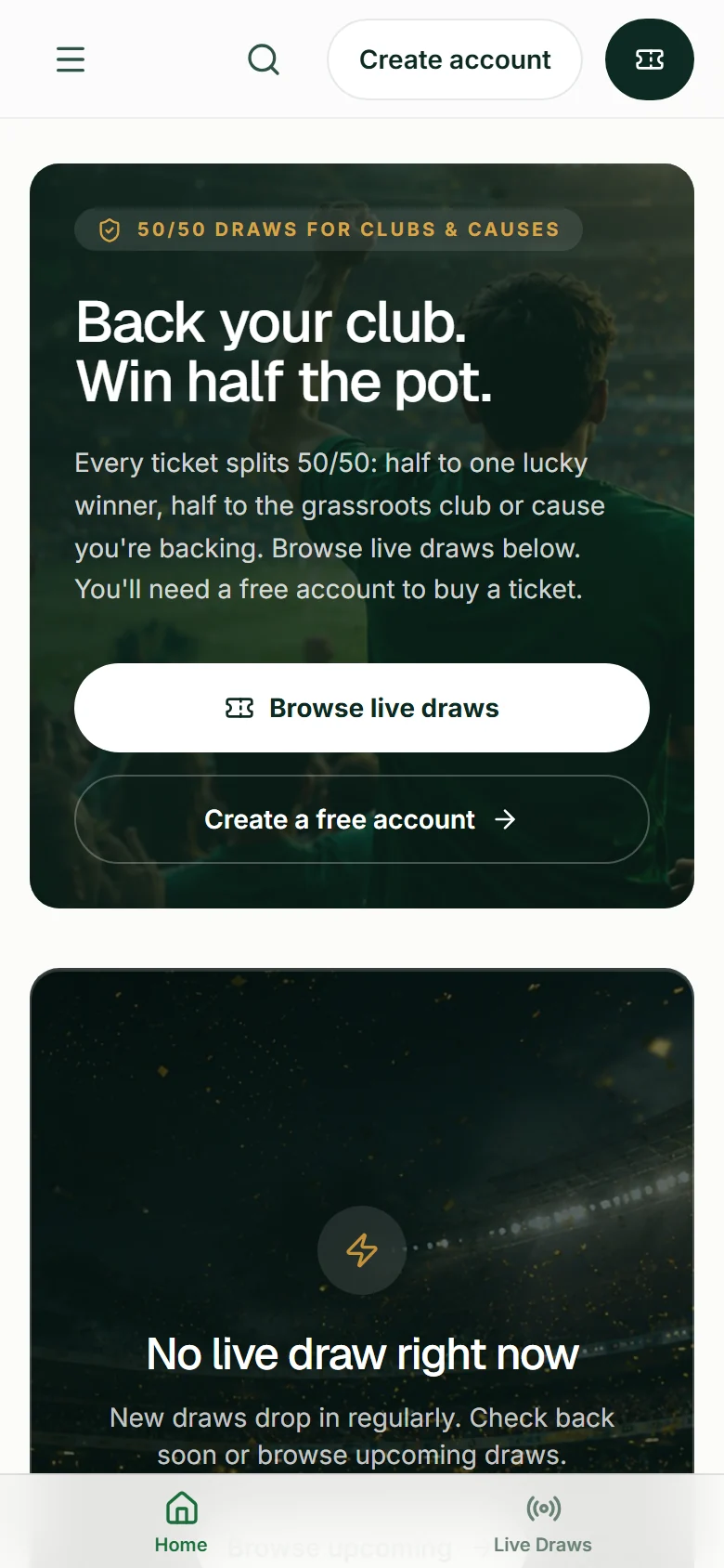FanFund on mobile