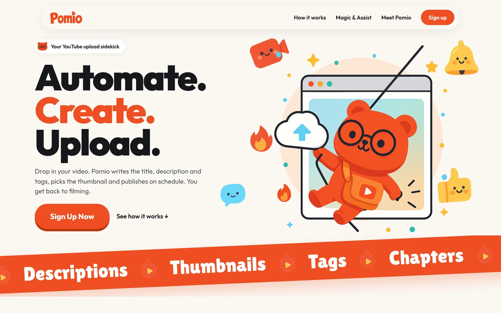 The Pomio homepage